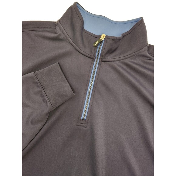 Fairway & Greene F&G Tech Shirt Men's XL Blue Long‎ Sleeve 1/4 Zip Golf Stretch - Picture 1 of 7